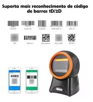 Leitor Código De Barras 1d 2d Fixo Mesa Qrcode 5v C/fio Usb